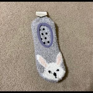 fuzzy bunny sock/slipper